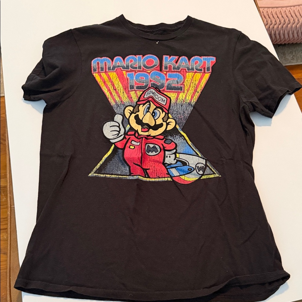 Mario Kart 1992 Black Graphic Tee